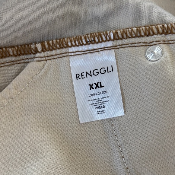 Renggli Beige Denim Mini Skirt - Picture 9 of 9